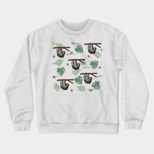 Sloth in Foliage Crewneck Sweatshirt